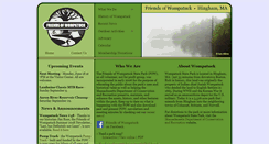 Desktop Screenshot of friendsofwompatuck.org