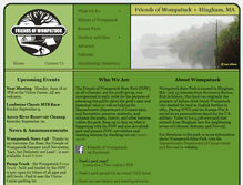Tablet Screenshot of friendsofwompatuck.org